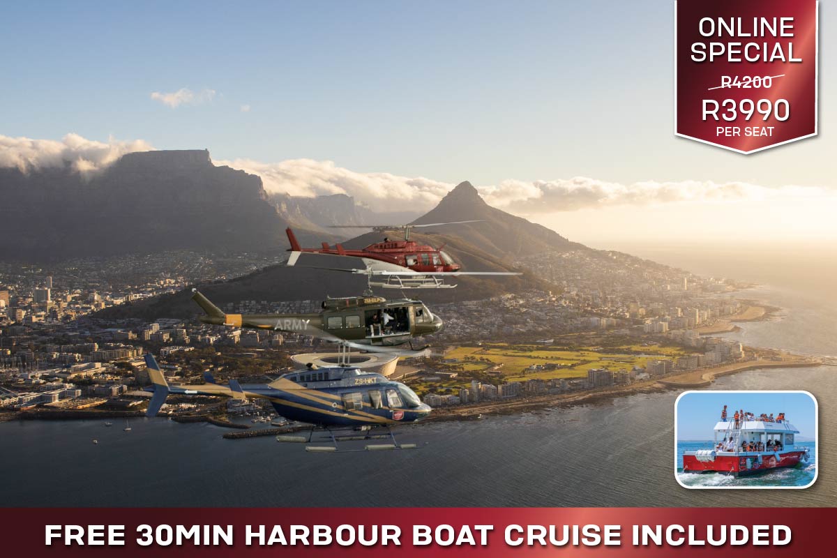 Camps Bay Hout Bay Helicopter ride Cape Town