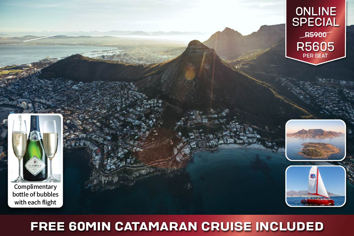 Robben Island & City Center Helicopter Flight Cape Town