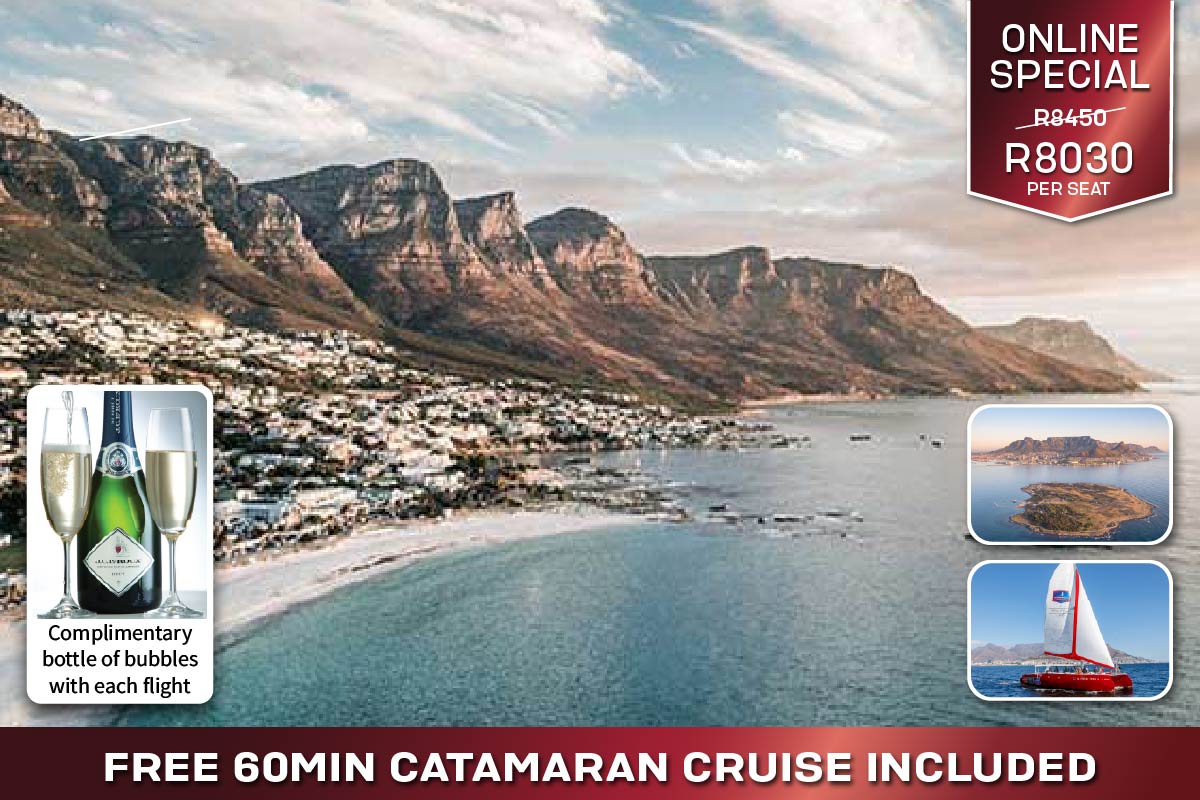 Robben Island and Two Oceans Helicopter Ride Cape Town