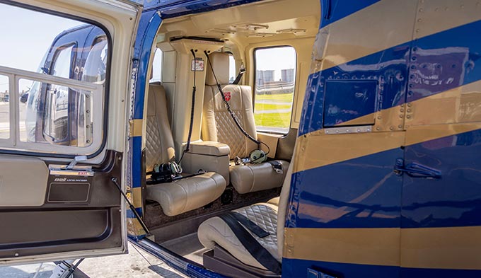 Guaranteed window seats for up to 4 passengers on our Bell fleet